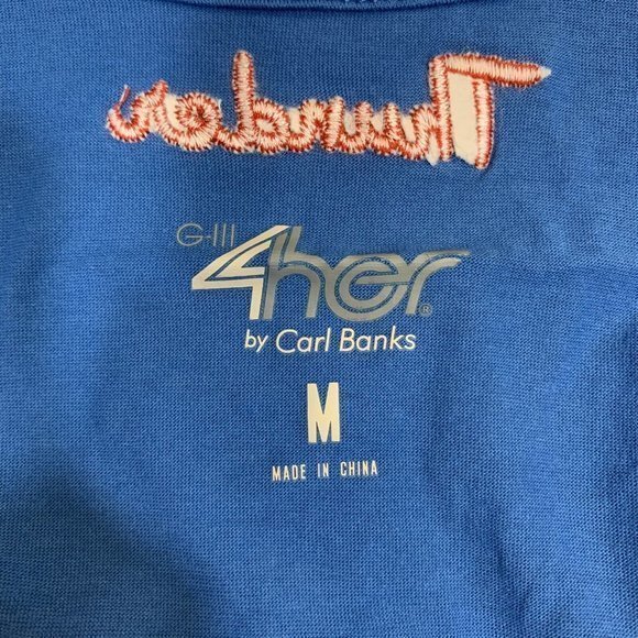 OKC Oklahoma City Thunder Top Women’s Size M G-III 4Her‎ by Carl Banks Blue NBA - Picture 5 of 5
